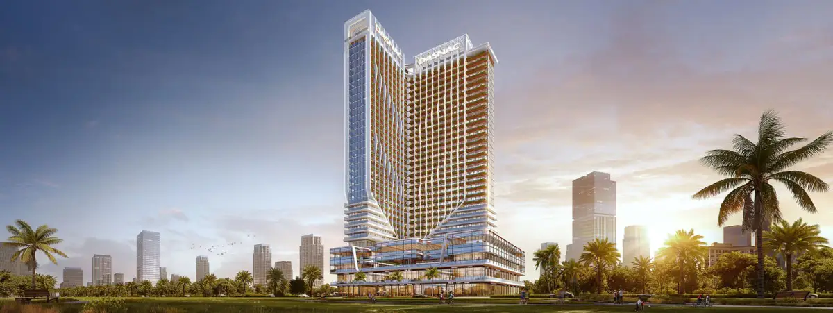 Facade elevation render of Dasnac YUVA, Sector 124 Noida